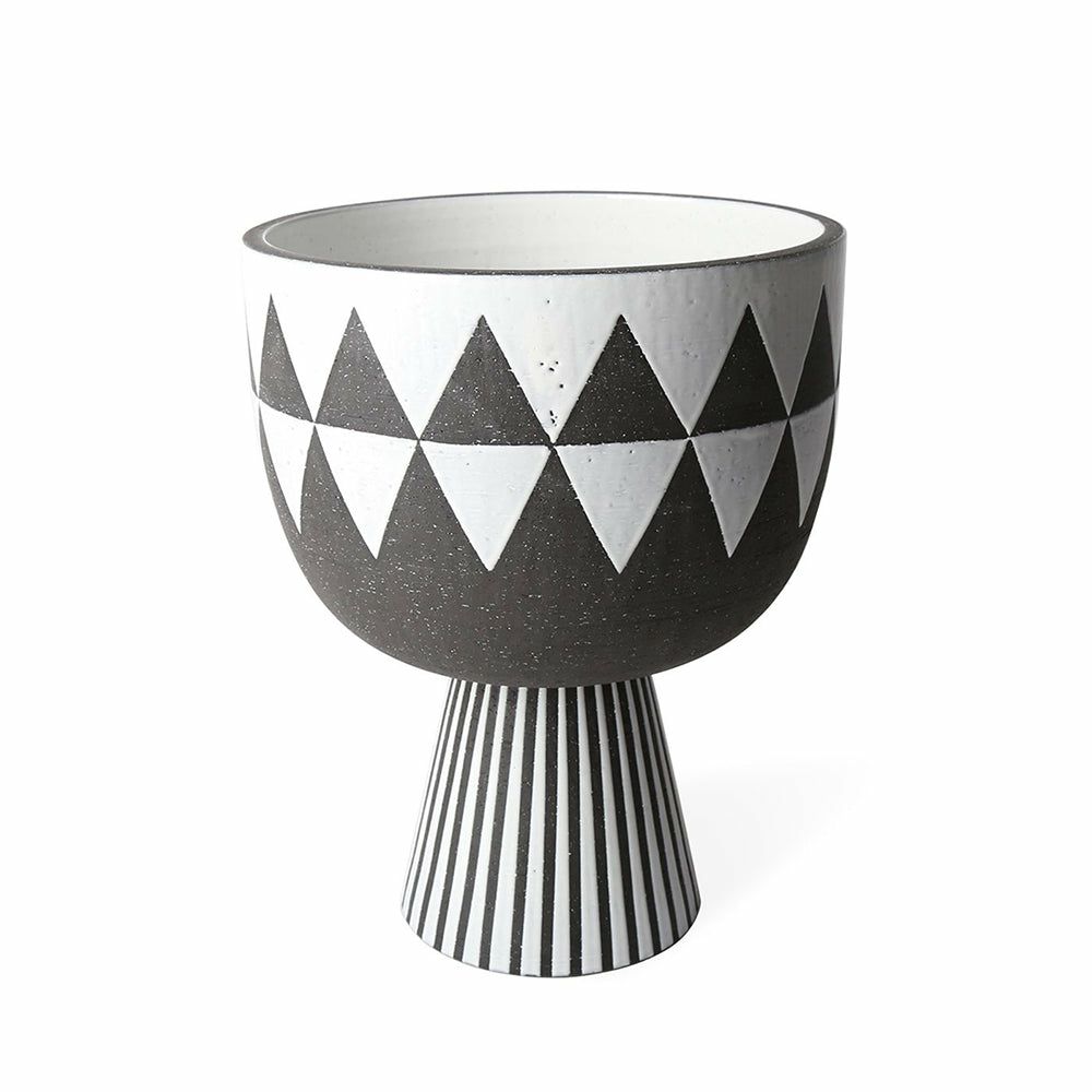 Vases | Base Bowl Palm Springs Diamonds Black And White Home Accessories Vases