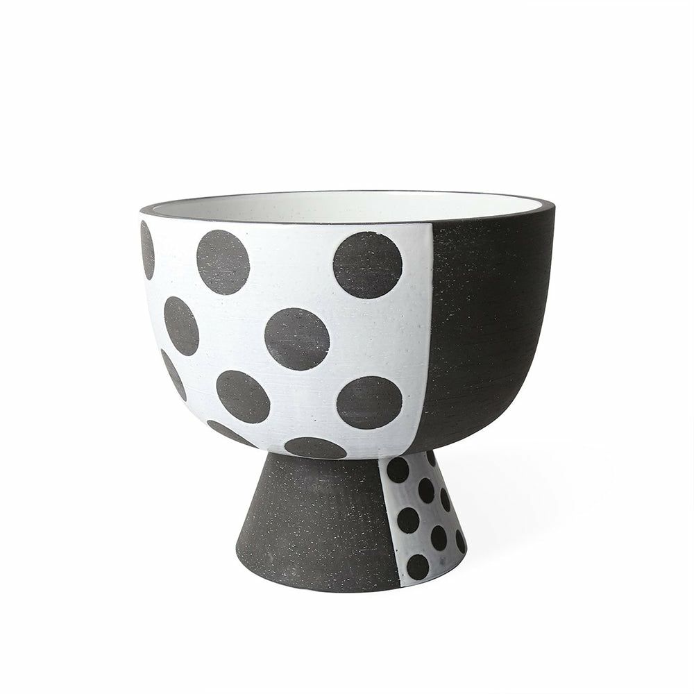 Vases | Base Bowl Palm Springs Dots Black And White Home Accessories Vases