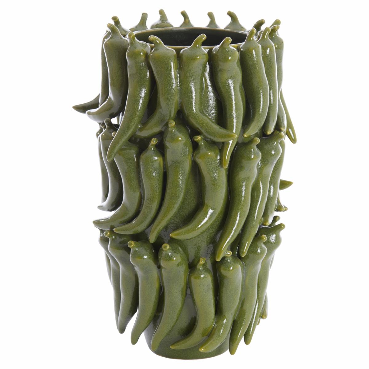 Vases | Ceramic Vase Pepper Dark Green, Pepper Design 26.5X25Xh39Cm Home Accessories Vases