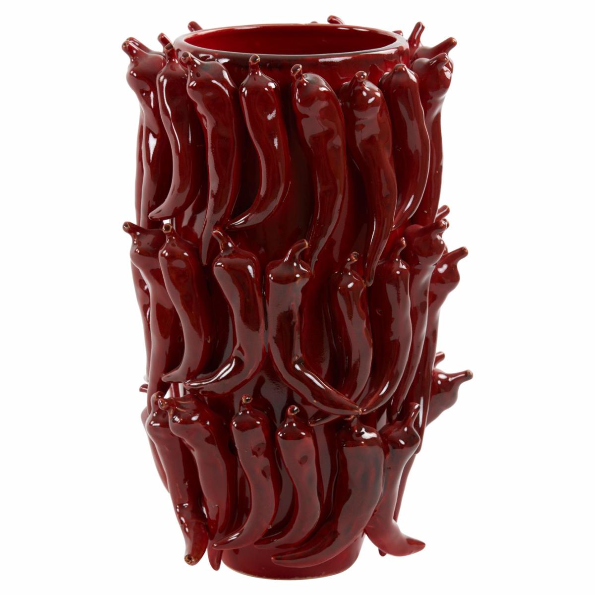 Vases | Ceramic Vase Pepper Red, Pepper Design 26.5X25Xh39Cm Home Accessories Vases