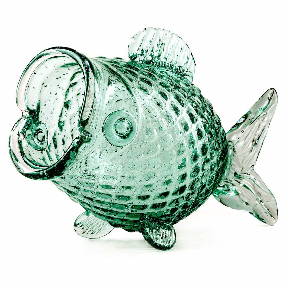 Vases | Decorative Vessel ‘Glass Fat Fish’ Home Accessories Vases