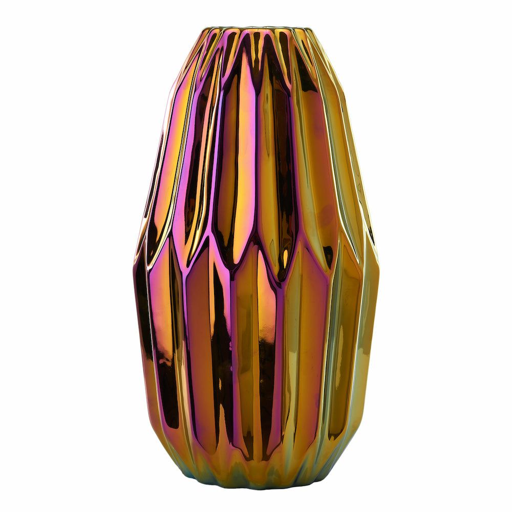 Vases | Vase ‘Oily Folds’ M-Fold Vase Ø17 X H33 Cm Home Accessories Vases