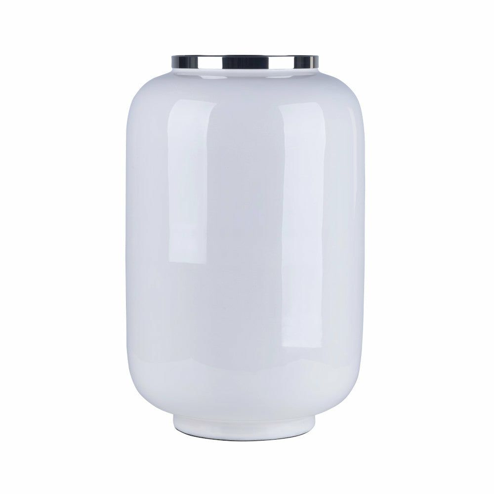 Vases | Vase Saigon L In White-Silver 40 Cm Home Accessories Vases