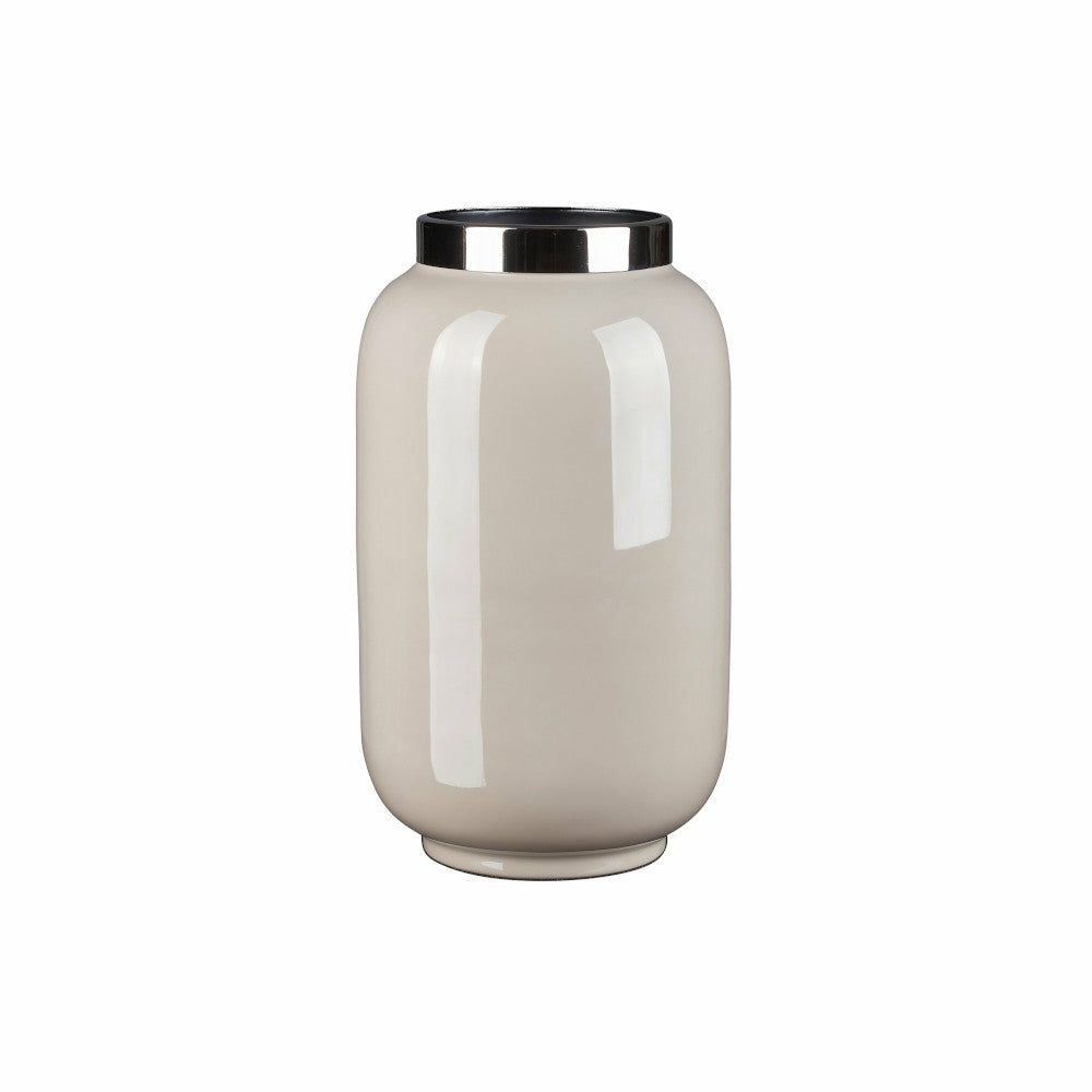 Vases | Vase Saigon S In Sandstone-Silver 20 Cm Home Accessories Vases