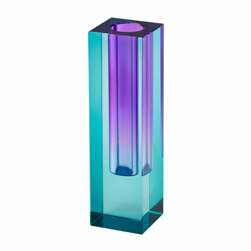 Vases | Vase Sari Crystal Glass In Blue, Purple H14Cm Home Accessories Vases