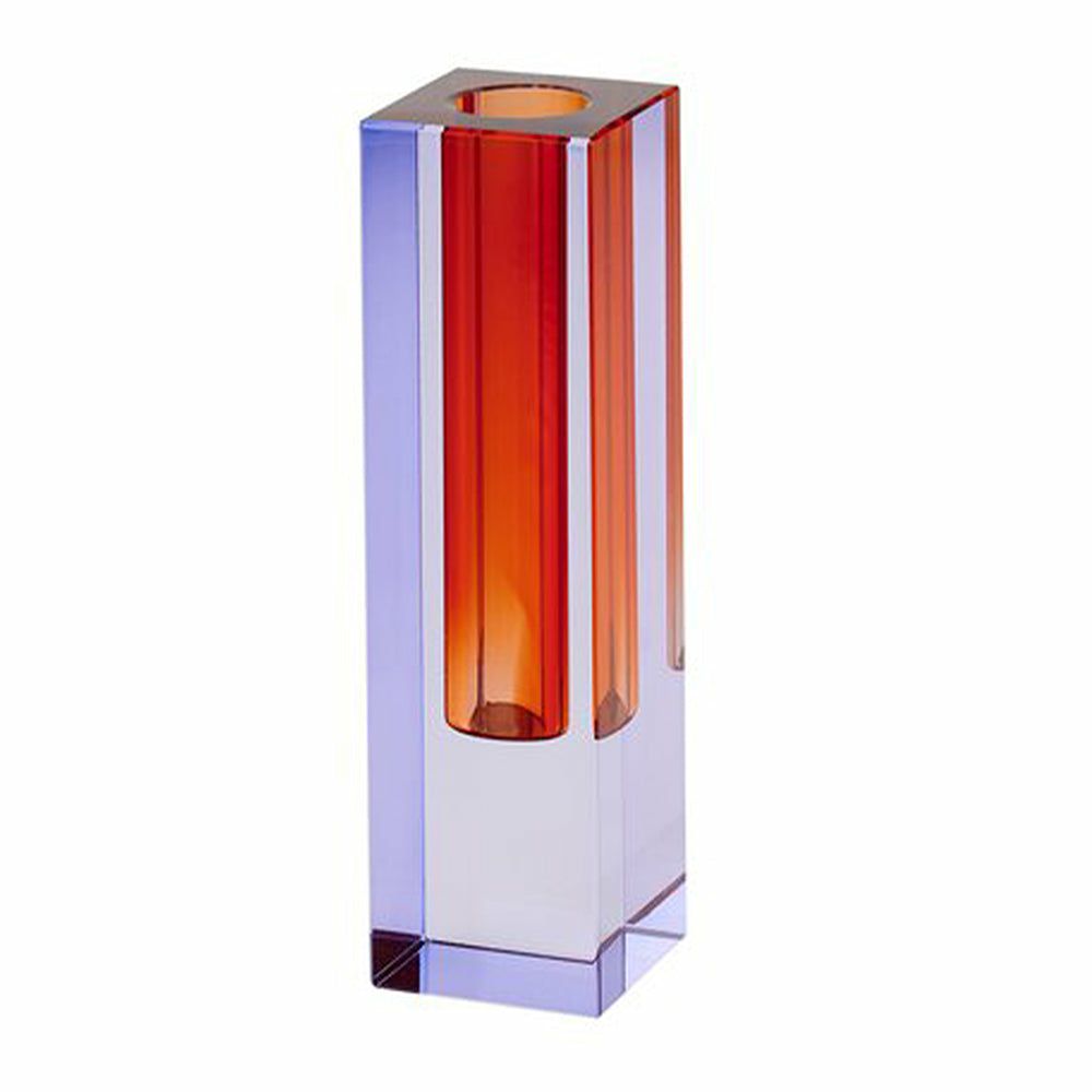 Vases | Vase Sari Crystal Glass In Purple, Orange H14Cm Home Accessories Vases